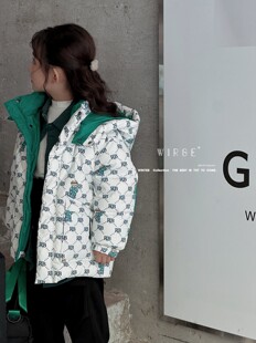 韦氏冬季羽绒服加厚保暖新款大童儿童洋气炸街冬装中长款外套