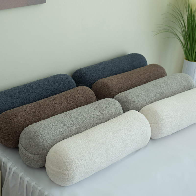 抱枕可拆洗圆柱枕头沙发长条抱枕糖果枕头泰迪绒靠枕床头圆形靠垫