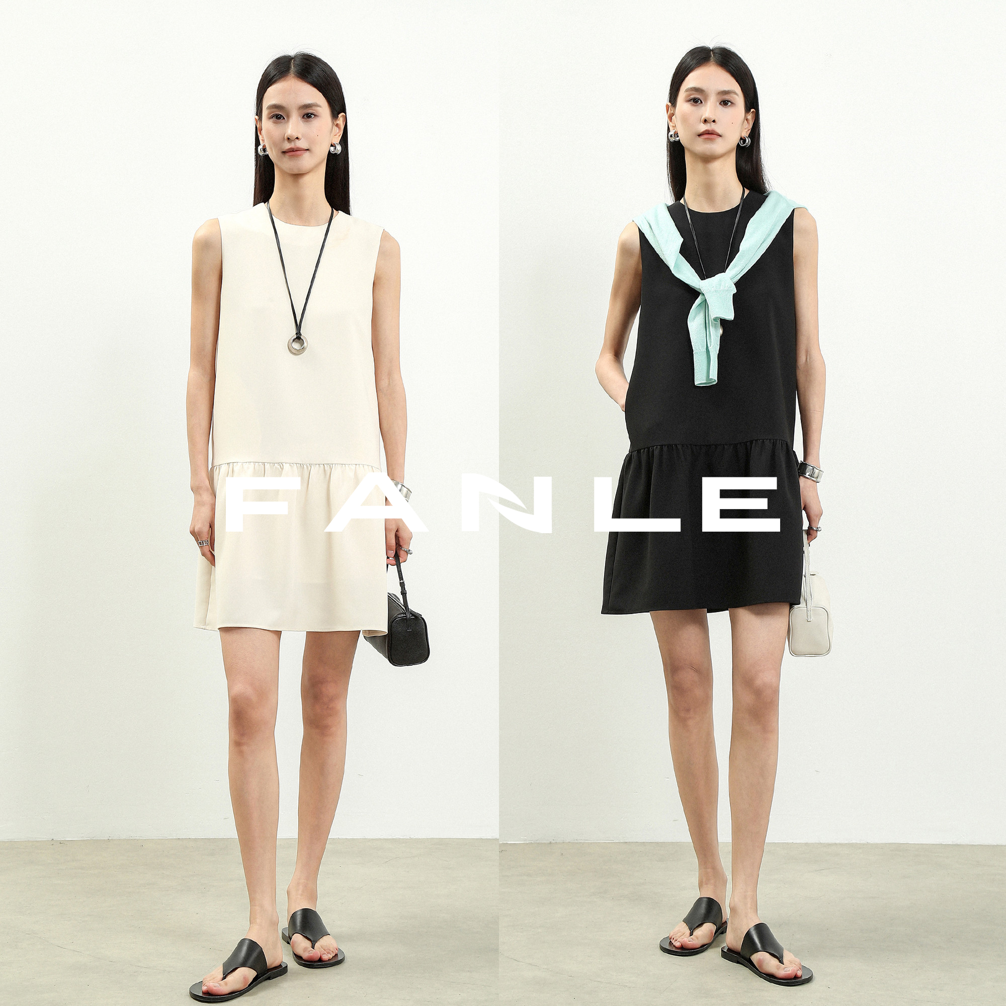 FANLESTUDIOS醋酸连衣裙