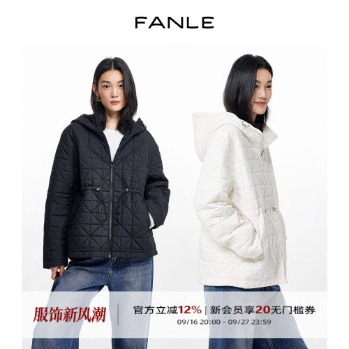THERMORE恒温连帽棉服菱形压线