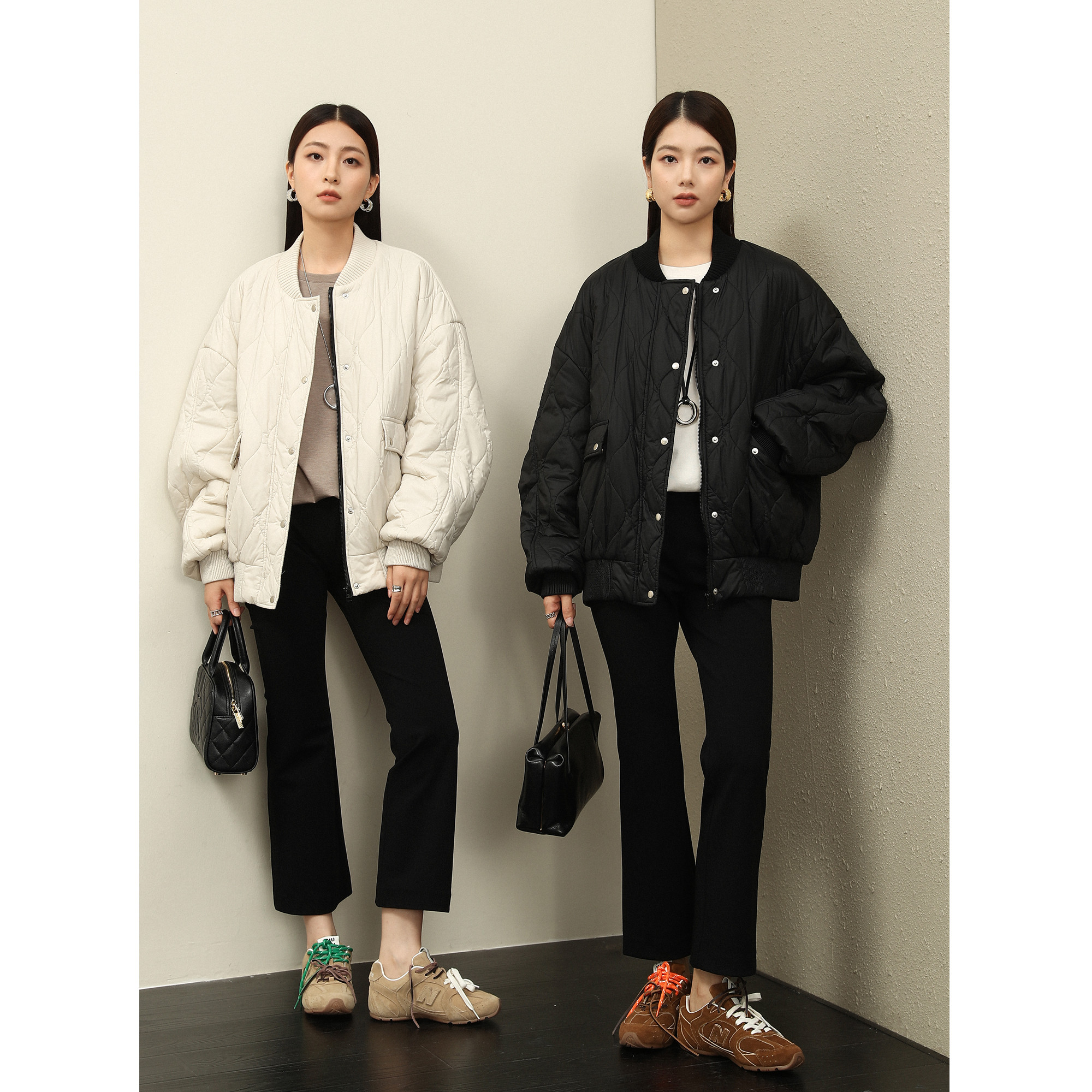 首发重磅填充羊毛棉服圆领