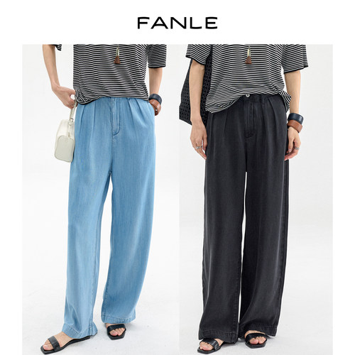 FANLESTUDIOS轻薄ROW风牛仔裤