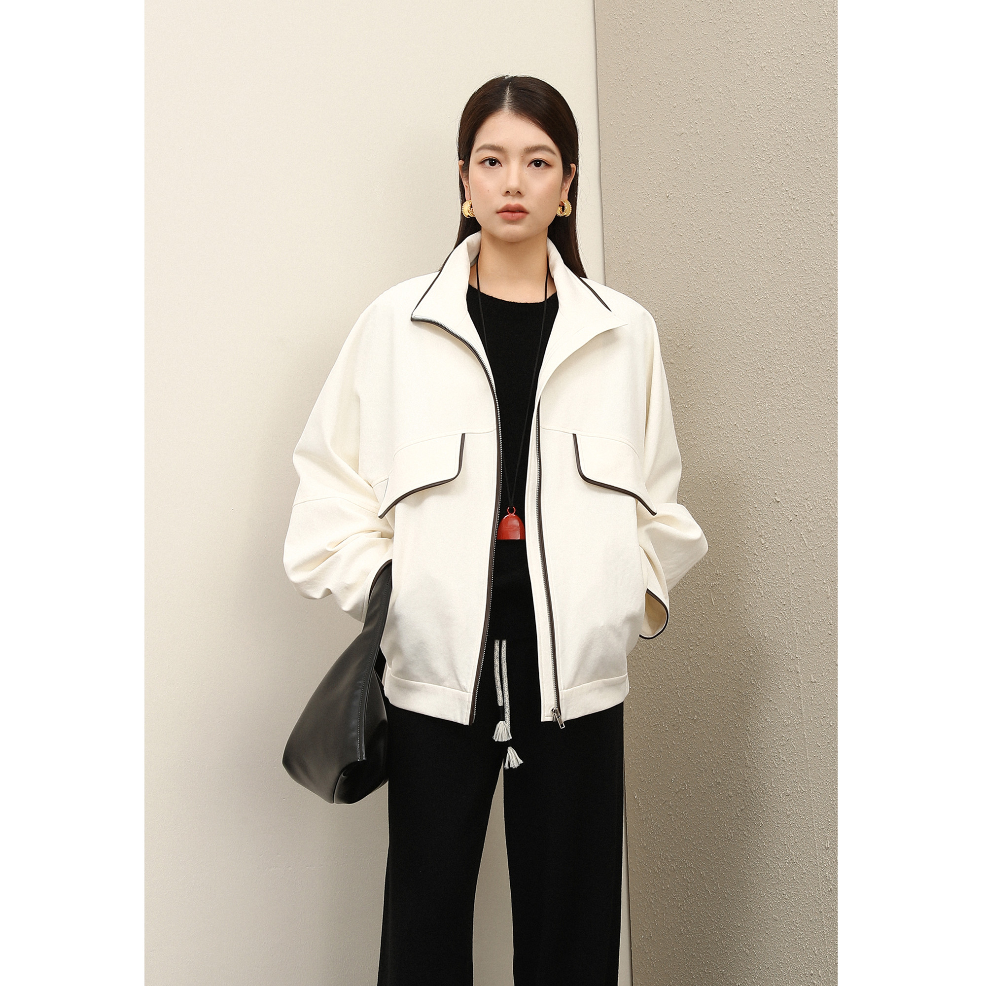 进口超轻高密中空纱夹克