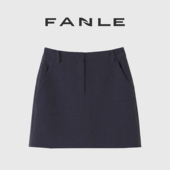 精纺羊毛知识分子高腰西装 清仓买三免一区 H型半身裙时髦短裙