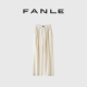 FANLE STUDIOS新型100%细腻羊毛轻奢休闲松弛感阔腿牛筋高腰西裤