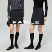 STUDIOS遮胯显瘦抗皱羊毛加厚时髦a字显瘦高腰短裙半身裙女 FANLE