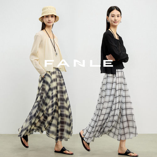 FANLESTUDIOS重工格子半身裙