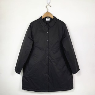 通勤宽松极简加厚风衣棉服 YUN韫2025冬季 翻领中长款 女装 6082 新款