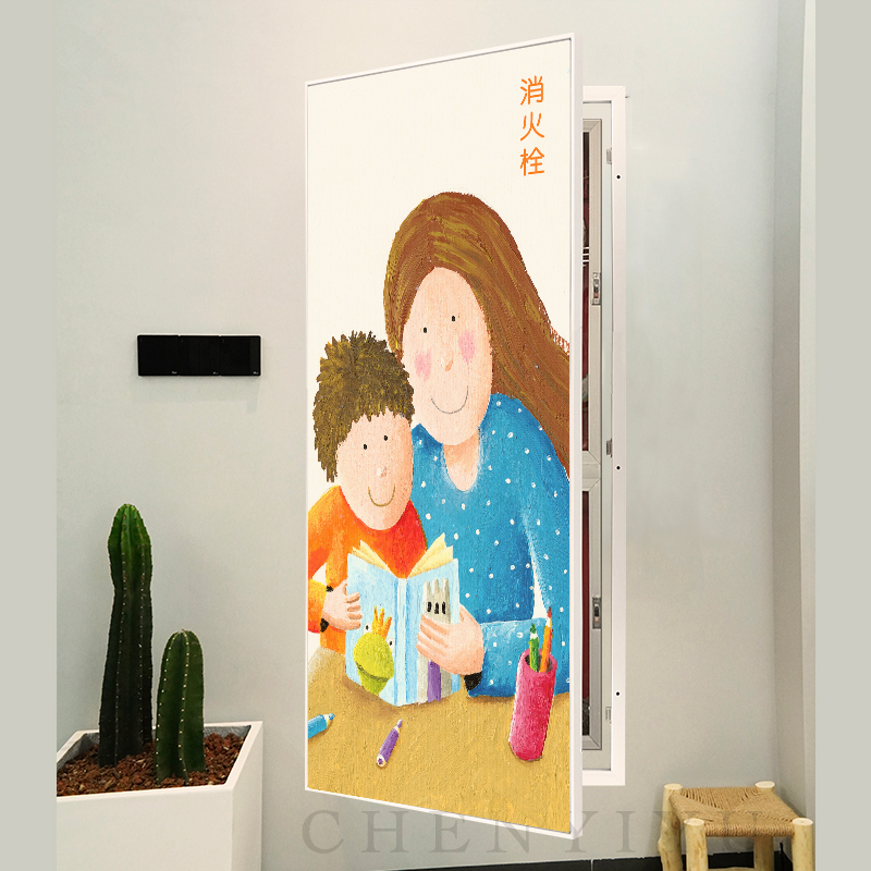 儿童配电箱装饰画消防栓挂画