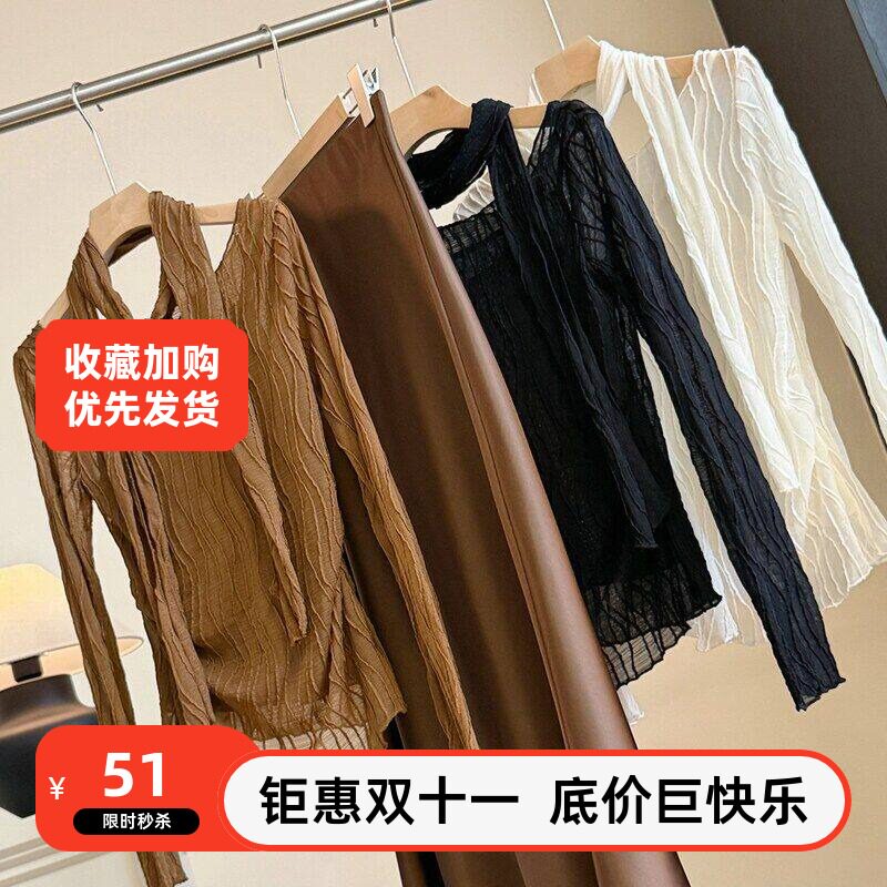 感显瘦一字领T恤露肩修身女上衣