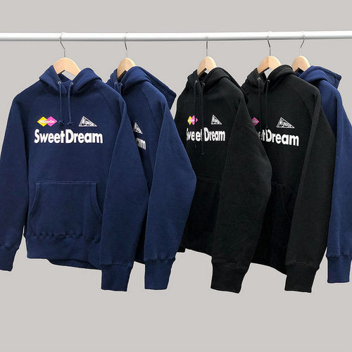 米高格抓绒厚实纯棉潮流撞色印花男款修身国潮休闲外套连帽卫衣 - 封面