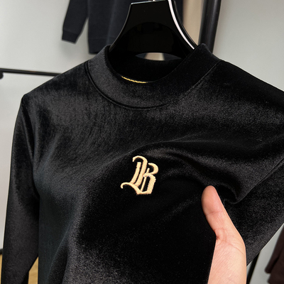 紫忆莲娜高端金丝绒毛衣