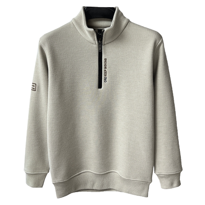 半拉链加绒加厚卫衣男t恤