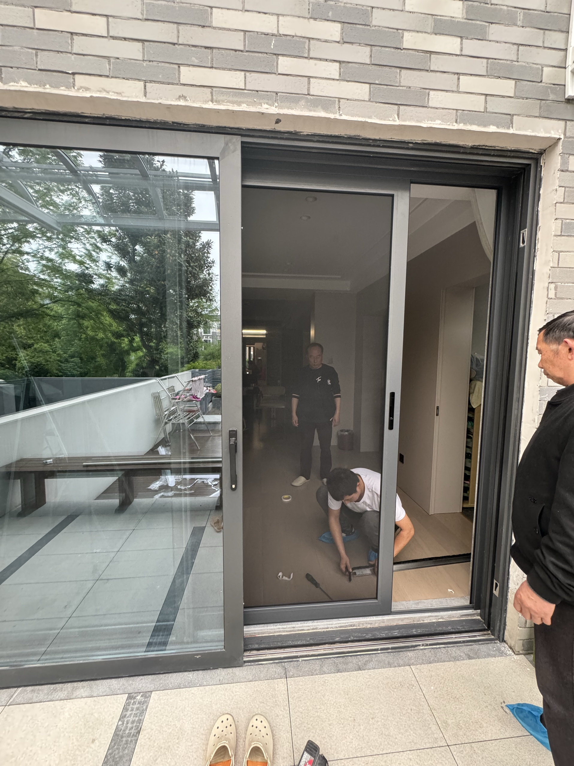 南京定制高端阳台推拉纱门高清透金刚网纱门平移沙纱门防蚊防宠物