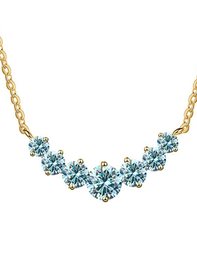 S925 Silver Pendant with 2.8ct D-color Moissanite Necklace