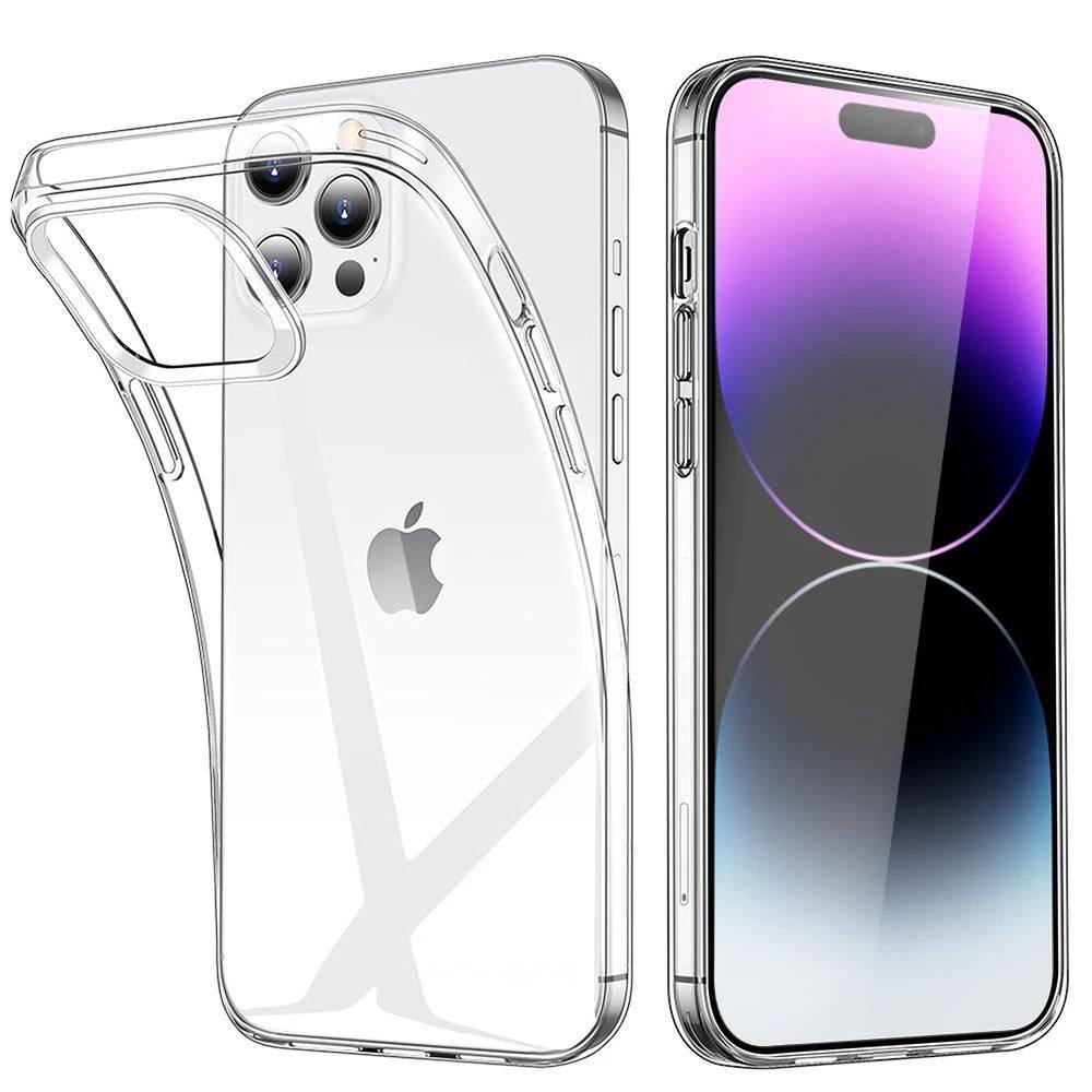 Transparent Phone Case For iPhone 15 11 12 13 14 Pro Max Sof
