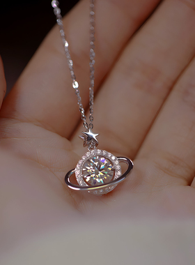 925银星球项链女轻奢小众设计感高级锁骨链送女友闺蜜生日礼物