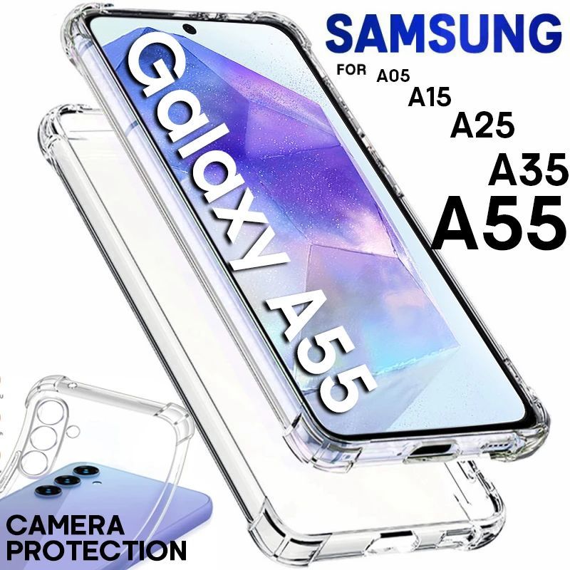 Clear Phone Case For Samsung Galaxy A55 Soft TPU Silicone co