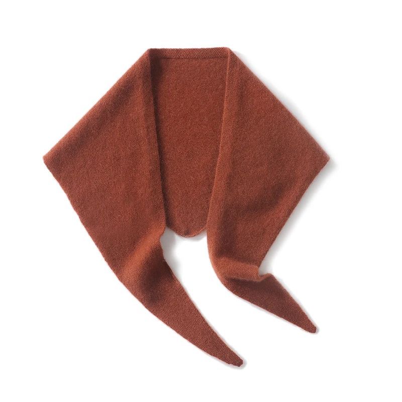 Women's large triangular scarf, 2024 cashmere scarf, knitted