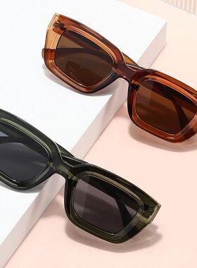 New Retro Square Men And Women With The Same Sunglasses Fash