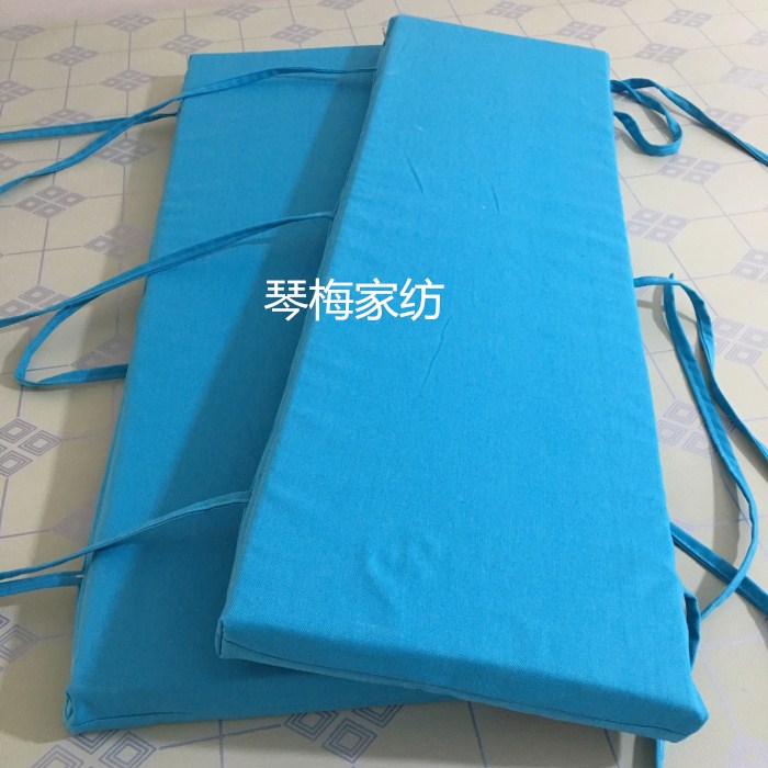 纯色高密度海绵长条凳子垫