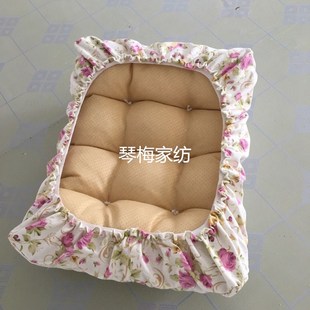 帆布长方形凳子坐垫套 换鞋柜防滑椅垫套 罩 实木长条椅 沙发垫