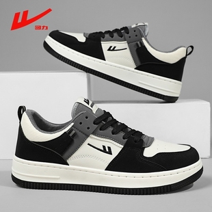 回力男鞋春夏季新款初中生学生情侣运动鞋女款休闲鞋黑色白色板鞋