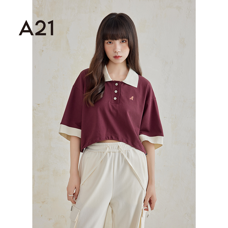 A21短袖2024新款POLO领T恤