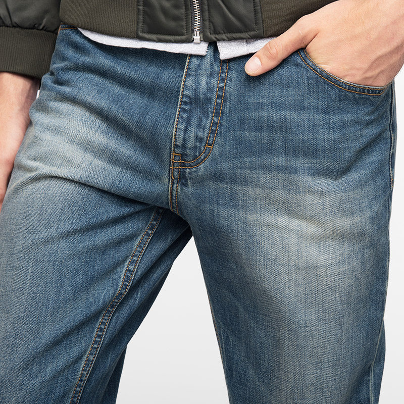 Jeans pour jeunesse droite en vrac en coton pour automne - Ref 1481279 Image 5