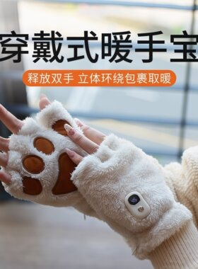 ZY-068猫爪暖手宝充电加热神器