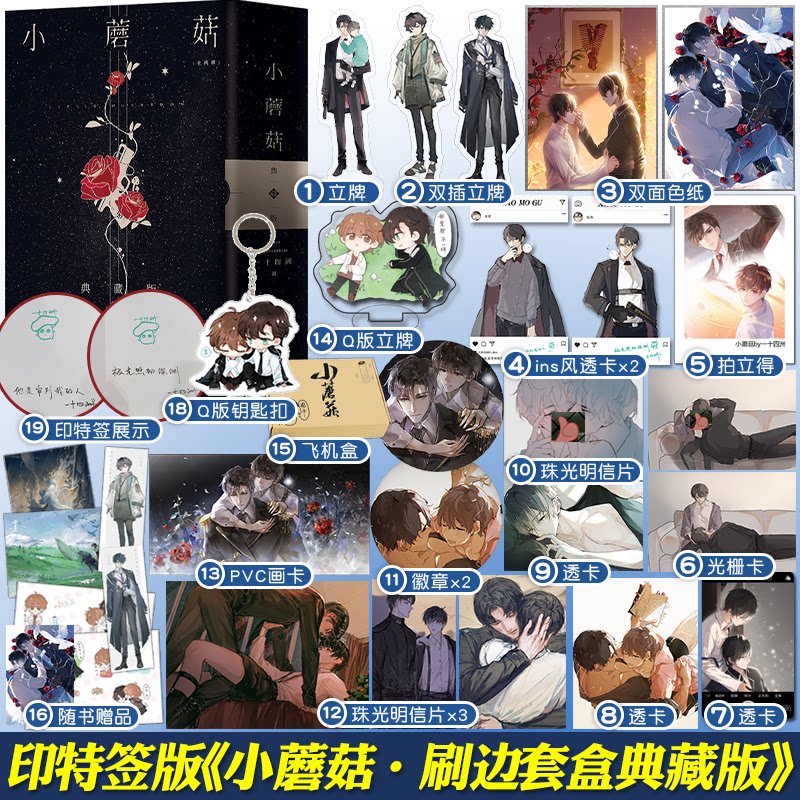 正版】印特签 小蘑菇 两周年烫金刷边特装书 一十四洲 全套2册 青春