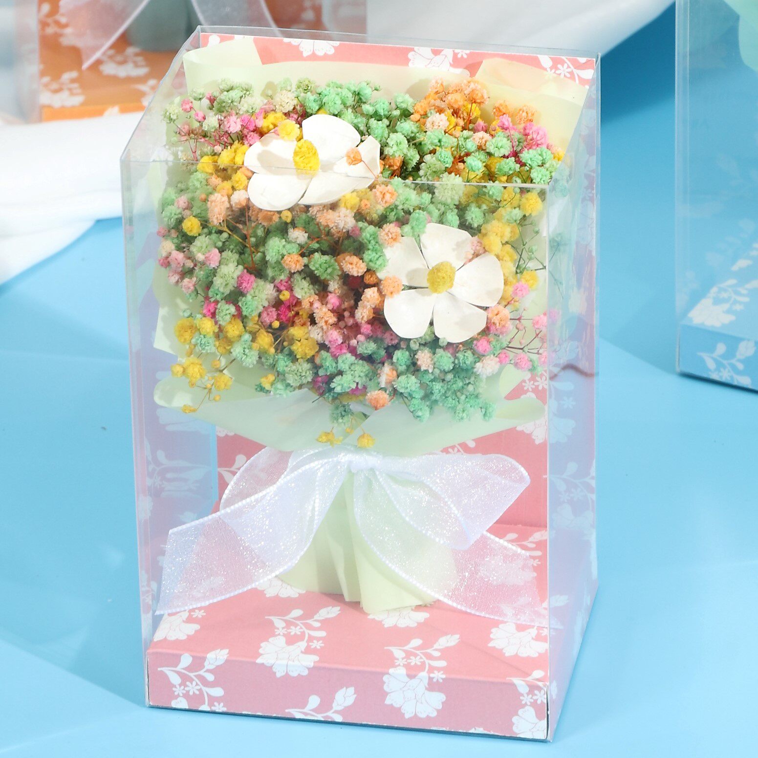 礼盒花束玫瑰永生花天然真花图片