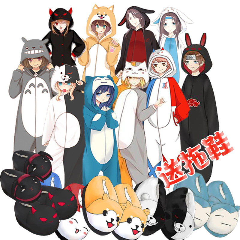 龙猫卡通动漫法兰绒睡衣