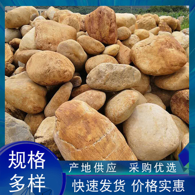 大型天然河卵石草坪景观刻字石头鹅卵石河冲石庭院公园园林造景石