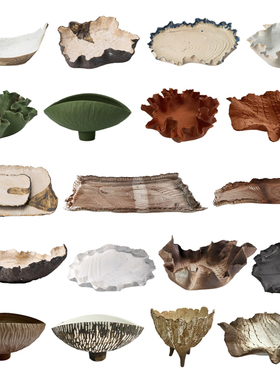 陶瓷果盘收纳盘新中式复古样板房