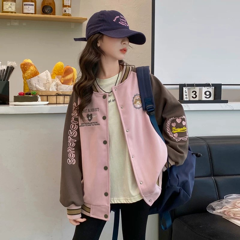女童秋装外套2026新款洋气中大儿童休闲棒球服春秋季女孩开衫上衣图片