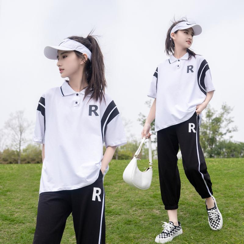 女童洋气休闲套装夏装2025新款儿童装夏季女孩时髦时尚中大童女装