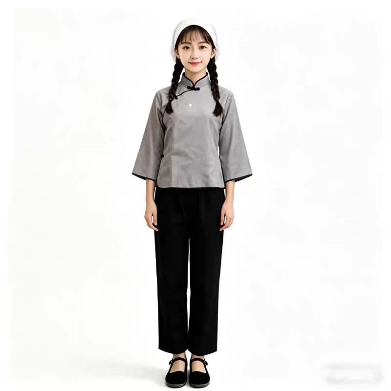 长袖村学生表演服腰带舞台剧儿童