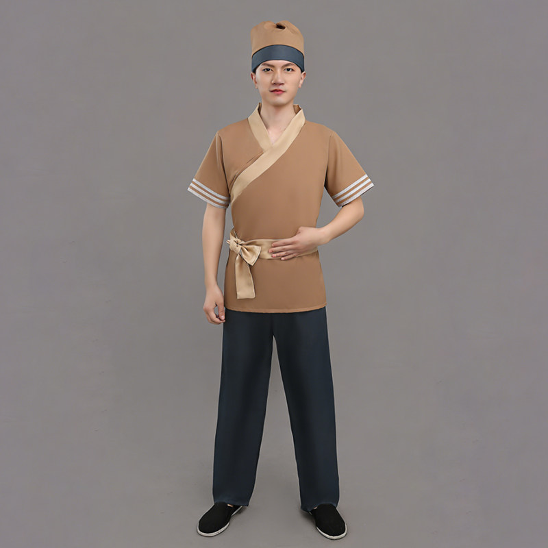 店小二短袖服装古代衣服成人男女