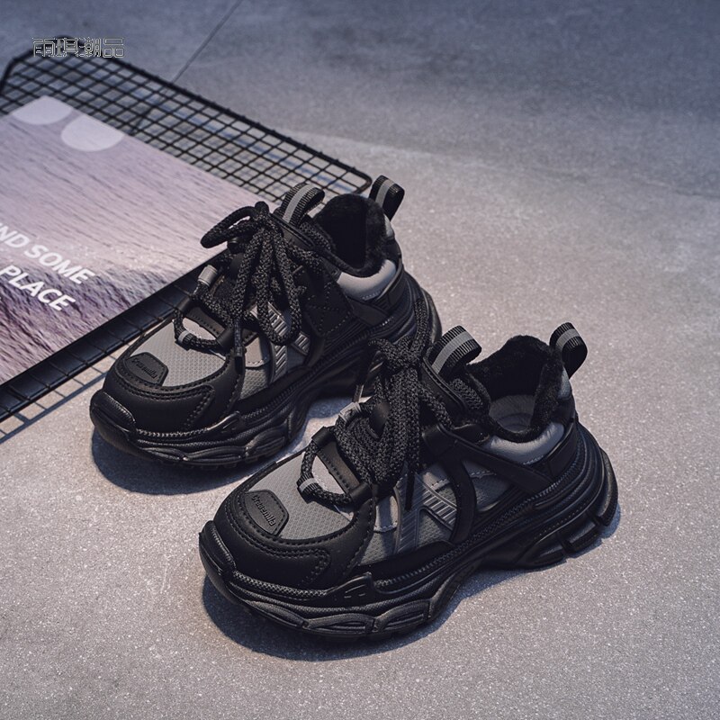 男童老爹鞋加绒棉鞋2025秋冬季新款儿童运动鞋休闲鞋子女童跑步鞋,童鞋/婴儿鞋/亲子鞋,运动鞋,淘宝优惠券,粉丝福利购,淘宝优惠卷