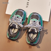 女童老爹鞋 儿童运动鞋 网鞋 子2026春秋中大童夏季 潮 透气软底男童鞋