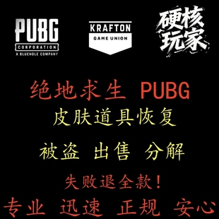 绝地求生PUBG道具恢复武器被盗找回工坊分解成长型皮肤道具找回