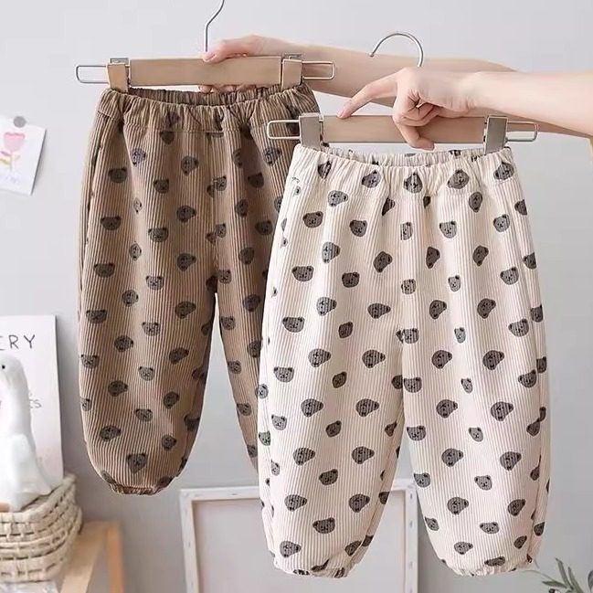 女童灯芯绒裤子洋气秋冬装新款男女宝宝一体绒哈伦裤儿童束脚,童装/婴儿装/亲子装,裤子,淘宝优惠券,粉丝福利购,淘宝优惠卷