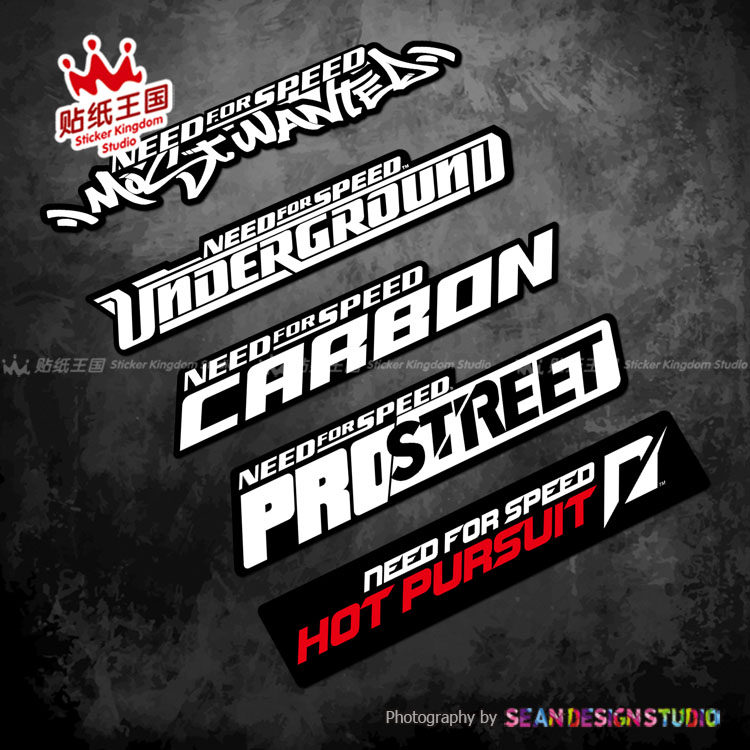 适用Need for Speed 极品飞车 汽车电动车摩托车电摩装饰反光贴