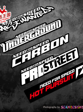 适用Need for Speed 极品飞车 汽车电动车摩托车电摩装饰反光贴