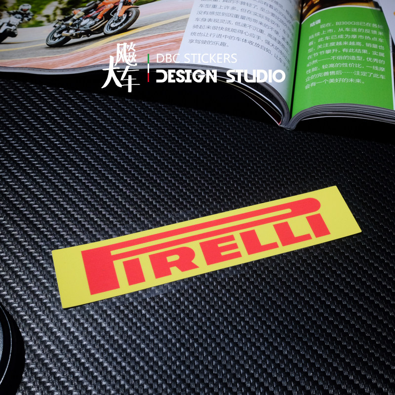适用轮胎 赞助商车贴 防水改装潮牌贴纸 摩托车汽车反光贴花
