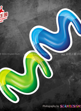 适用Yamaha车队赞助商movistar R1R3R6R7 摩托车改装装饰反光贴纸