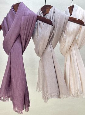 大尺寸围巾百搭新疆旅游防晒披肩海边草原度假夏季纱巾沙漠披肩