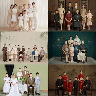 全家福修图 照片精修 p图婚礼现场照 大合影 专业p图 工笔画换背