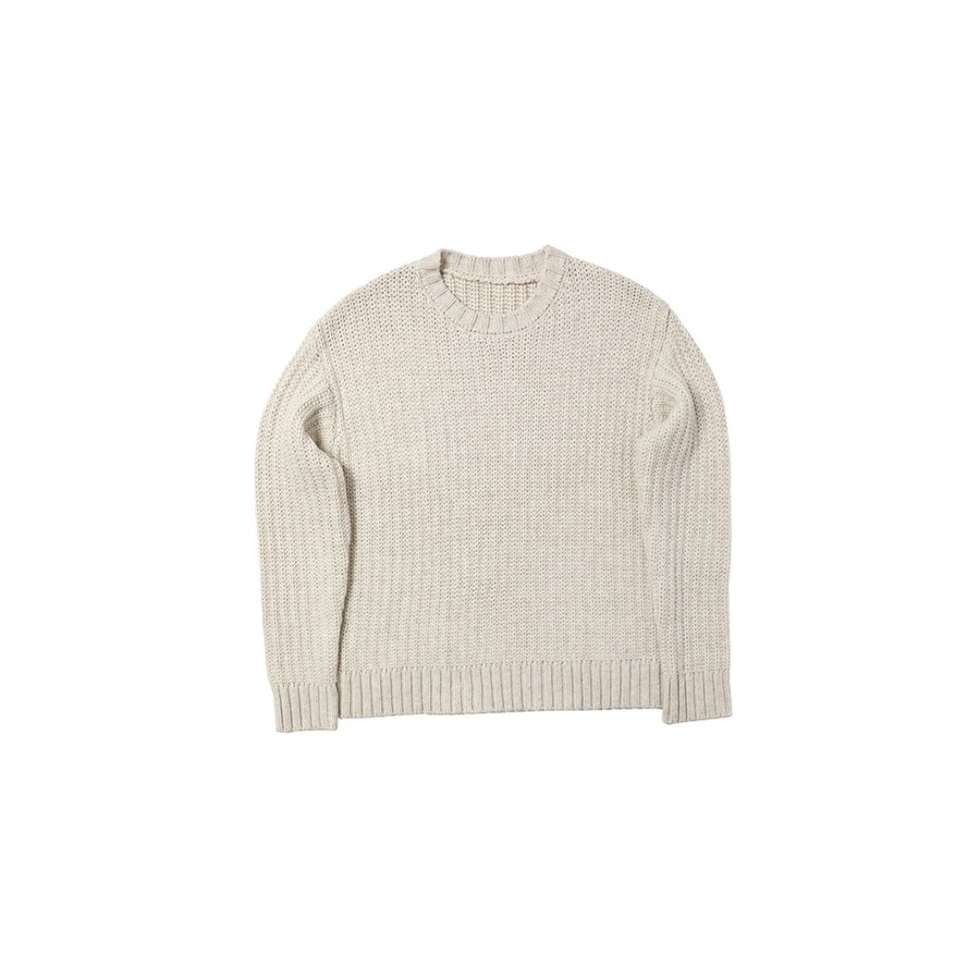 复古高智旧式圆领针织衫男女秋冬季保暖慵懒风高级感简约百搭毛衣